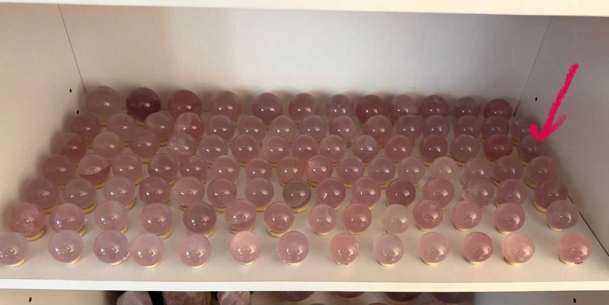 *Extra Juicy Rainbow Star Rose Quartz Sphere (14D)
