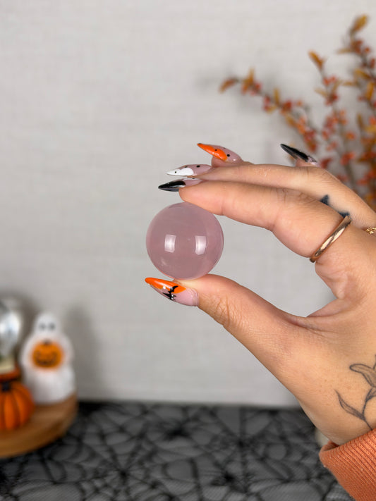 *Juicy Mini Star Rose Quartz Sphere (12C)