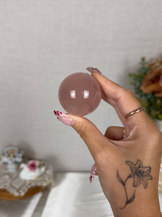 *Star Juicy Rose Quartz Sphere (18A)