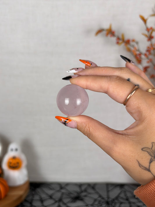 *Light Purple Juicy Mini Star Rose Quartz Sphere (12X)