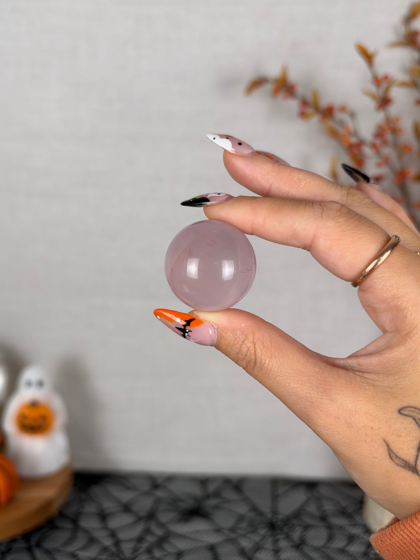 *Extra Juicy Mini Star Rose Quartz Sphere (12G)