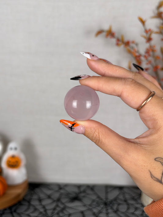 *Extra Juicy Mini Star Rose Quartz Sphere (12G)