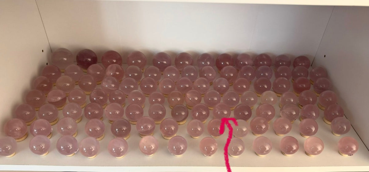 *Juicy Mini Star Rose Quartz Sphere (12Q)