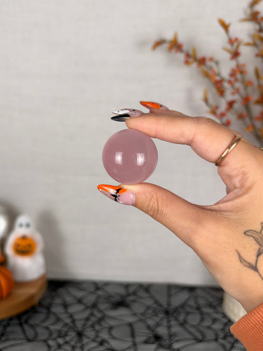 *Extra Juicy Rainbow Mini Star Rose Quartz Sphere (12AD)