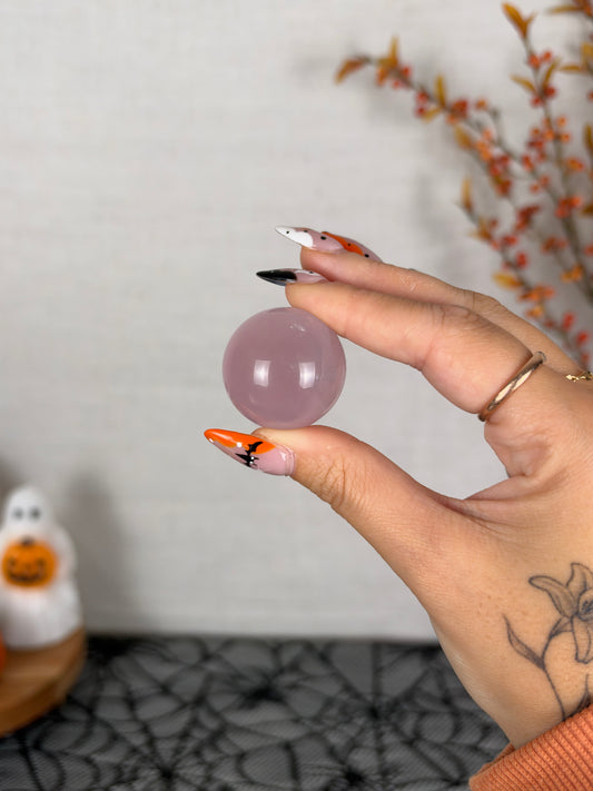 *Extra Juicy Rainbow Mini Star Rose Quartz Sphere (12S)