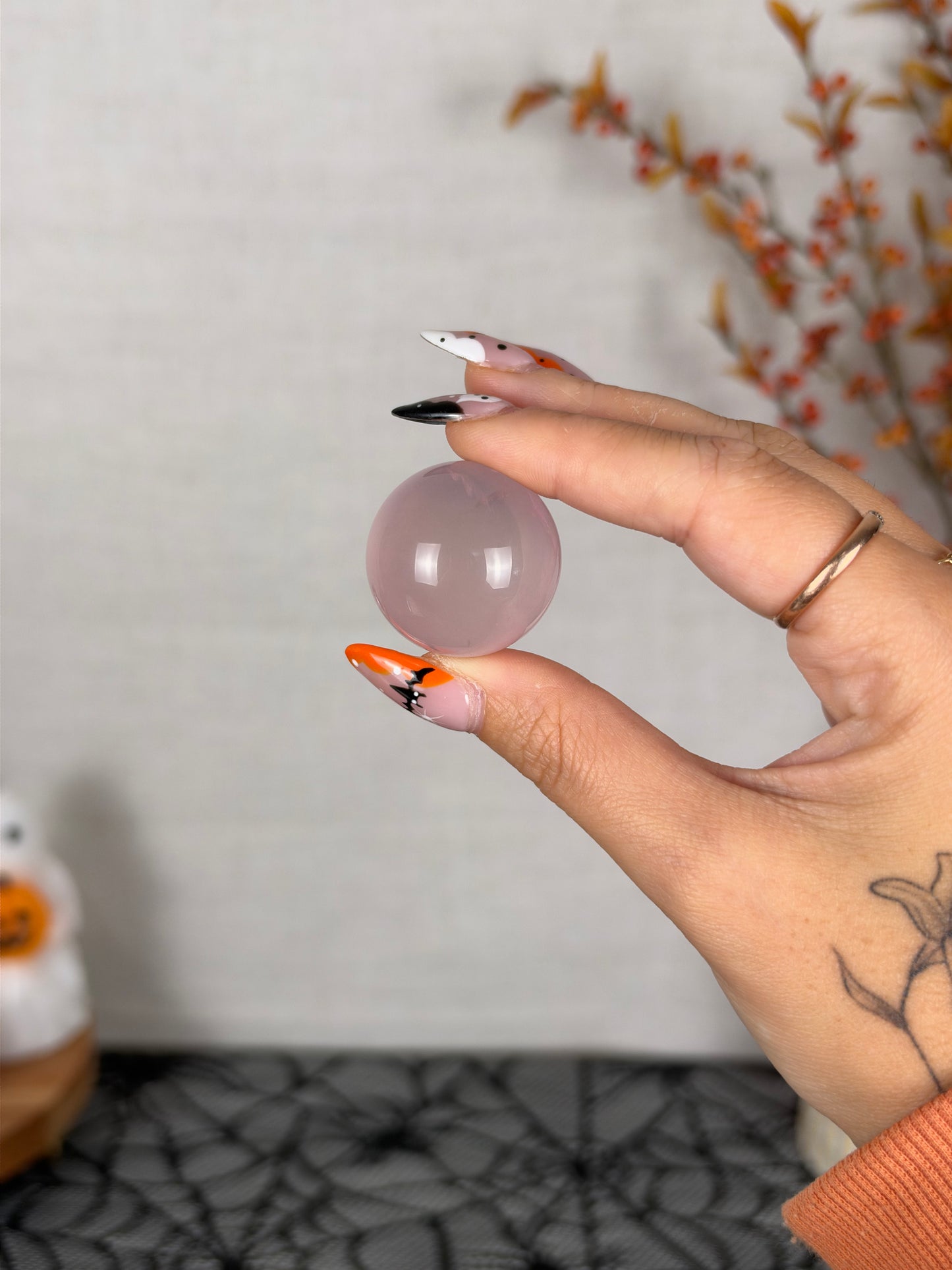 *Extra Juicy Mini Star Rose Quartz Sphere (10B)