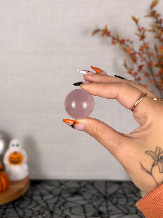 *Extra Juicy Mini Star Rose Quartz Sphere (10F)