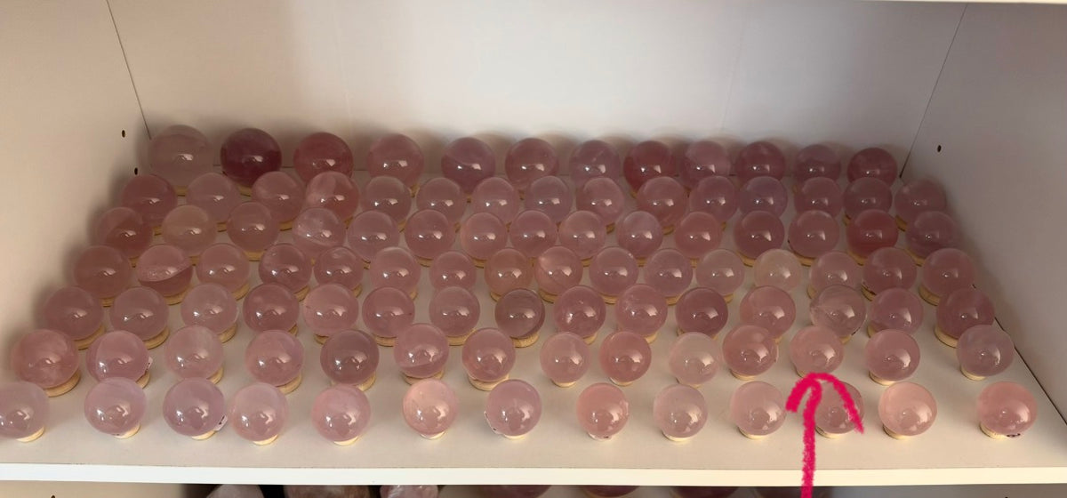 *Extra Juicy Mini Star Rose Quartz Sphere (10D)
