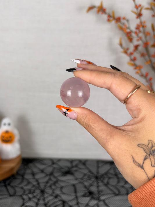 *Extra Juicy Mini Star Rose Quartz Sphere (10D)