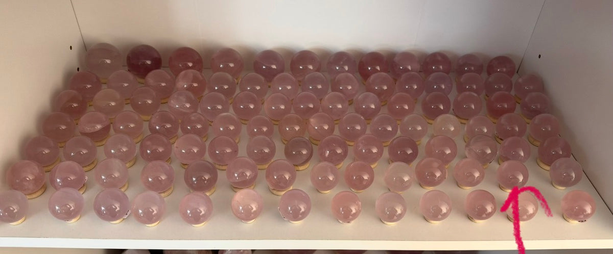 *Extra Juicy Mini Star Rose Quartz Sphere (10G)