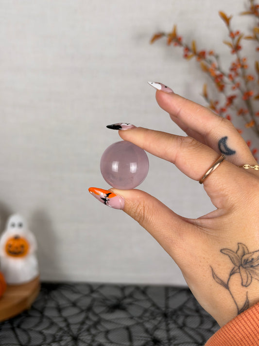 *Extra Juicy Light Purple Mini Star Rose Quartz Sphere (10C)