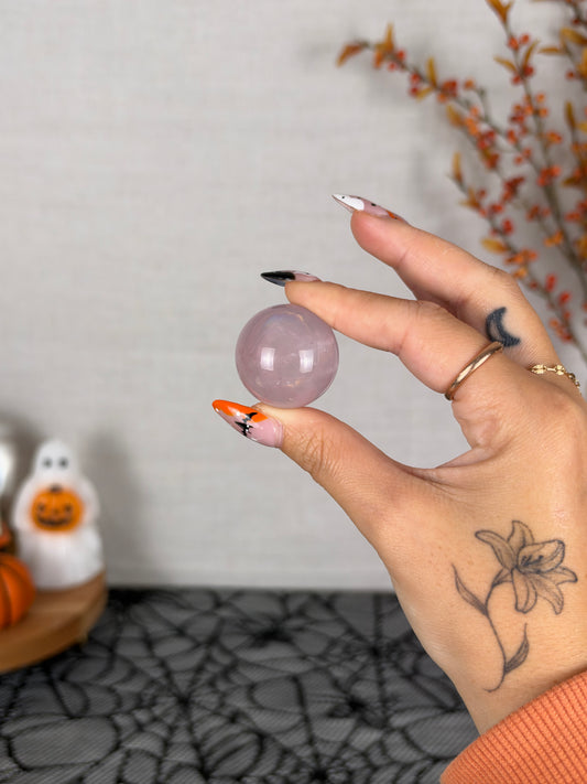 *Extra Juicy Light Purple Mini Star Rose Quartz Sphere (10J)