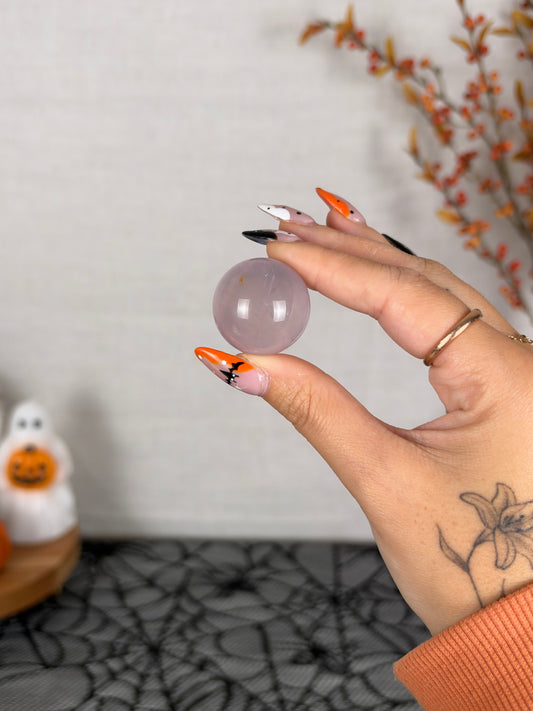 *Extra Juicy Light Purple Mini Star Rose Quartz Sphere (8B)