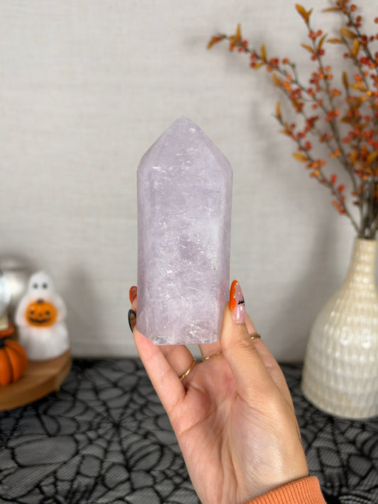 Lavender Rose Quartz Tower (58L)