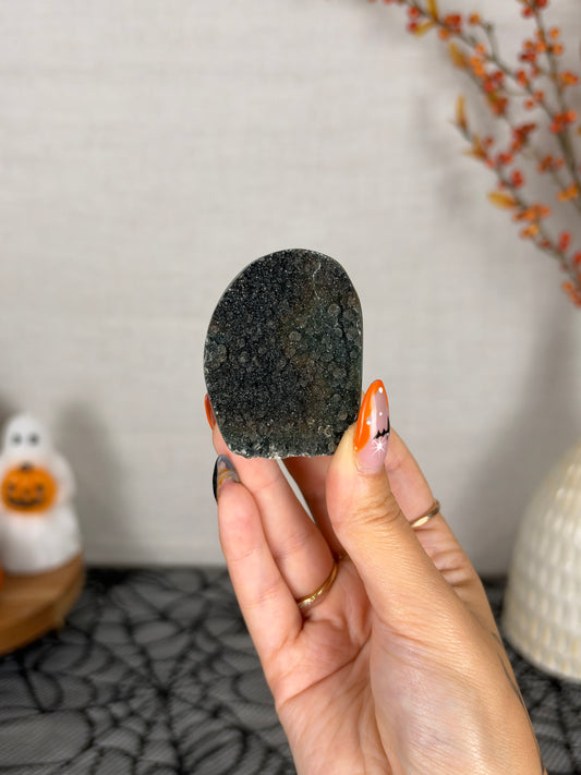 Black/Brown/Green Mini Galaxy Amethyst Cutbase (10b)