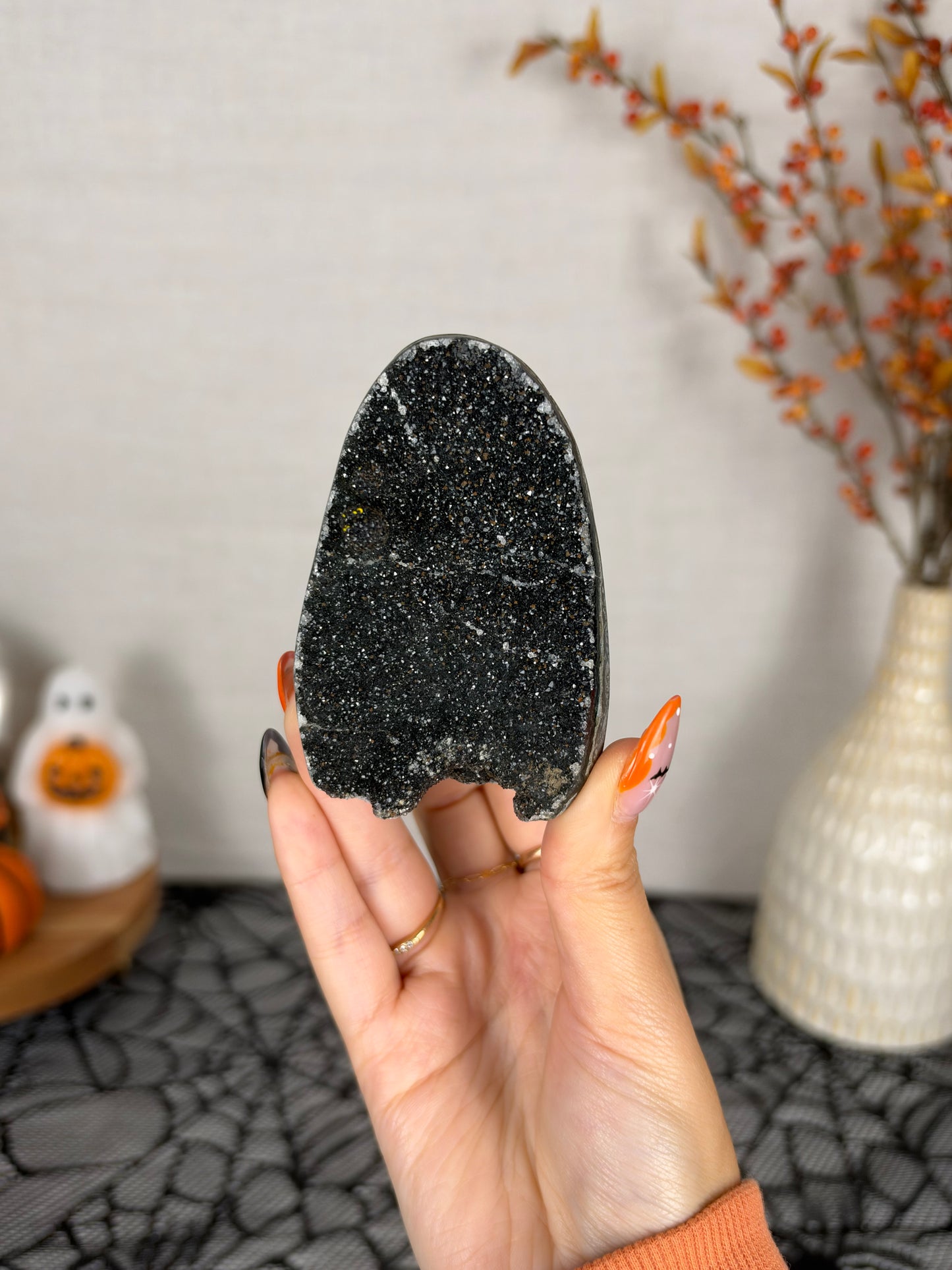 Black/Green Galaxy Amethyst Cutbase (28Y)