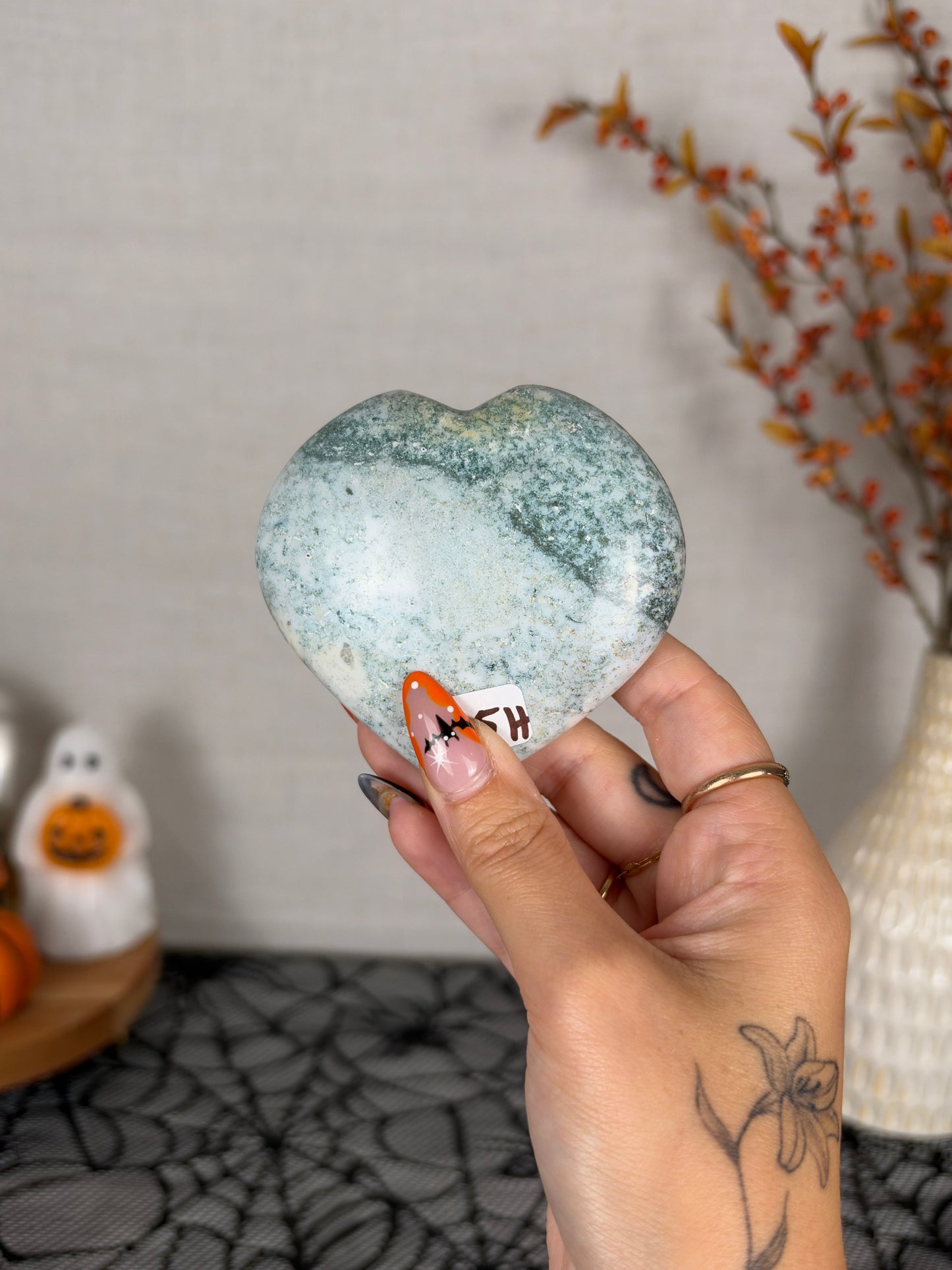 Pastel Sea Jasper Heart (25H)