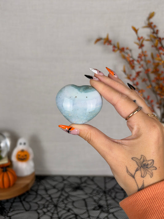 Pastel Sea Jasper Heart (10C)