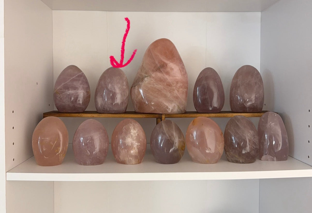 Flashy Lavender Pink Rose Quartz Freeform (98)