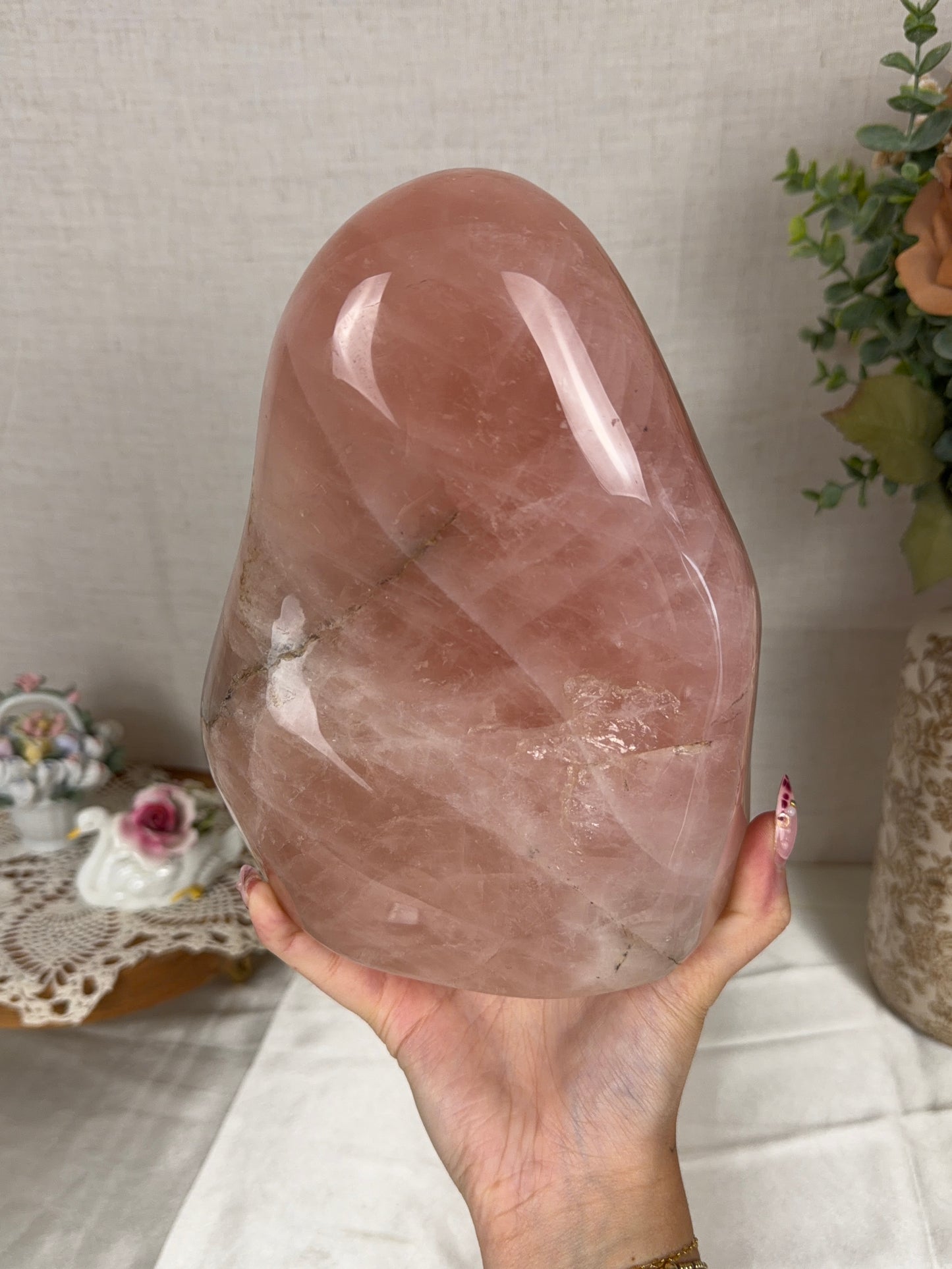 *XL Star Bubblegum Pink Rose Quartz Freeform (322)