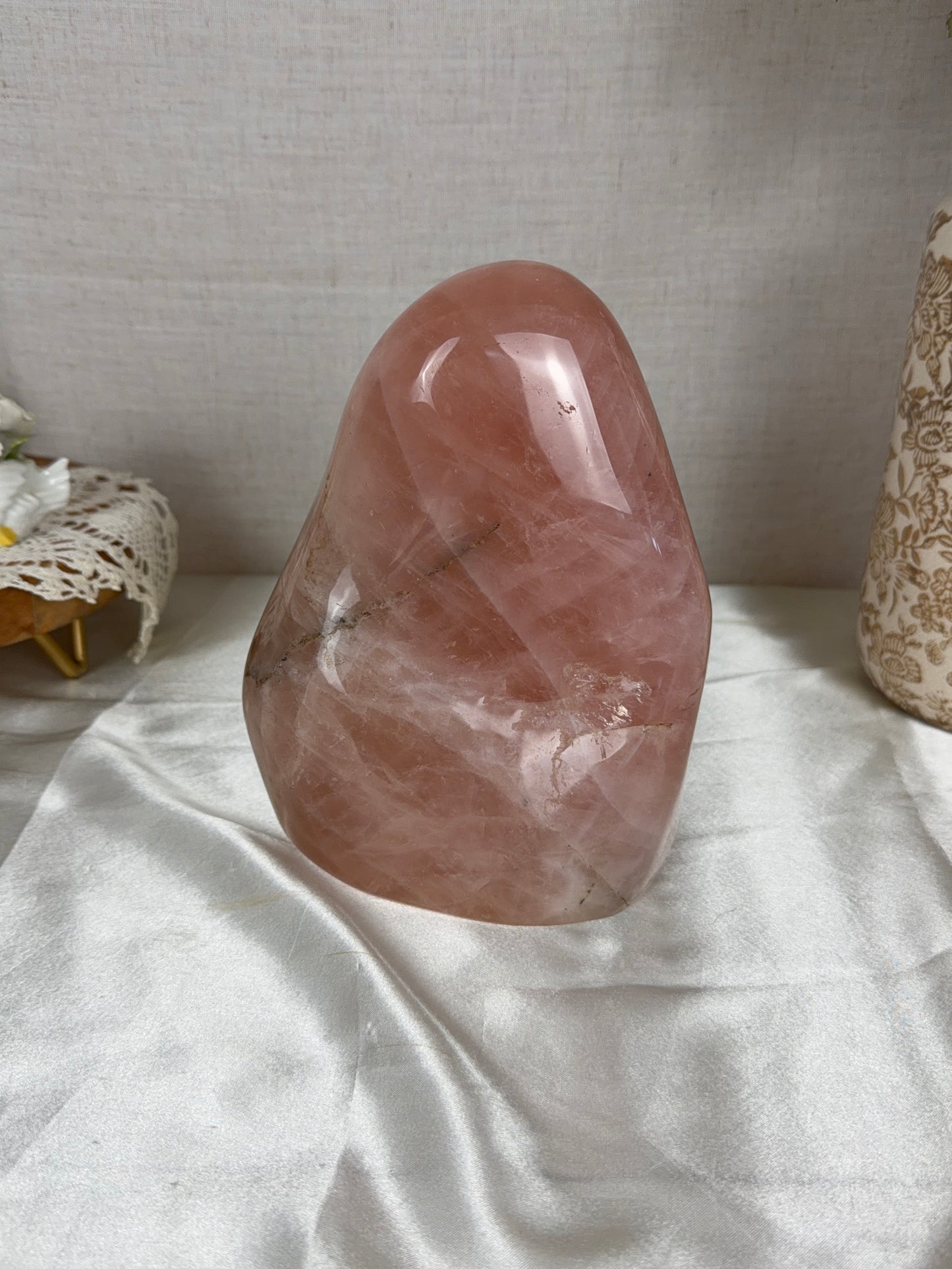 *XL Star Bubblegum Pink Rose Quartz Freeform (322)