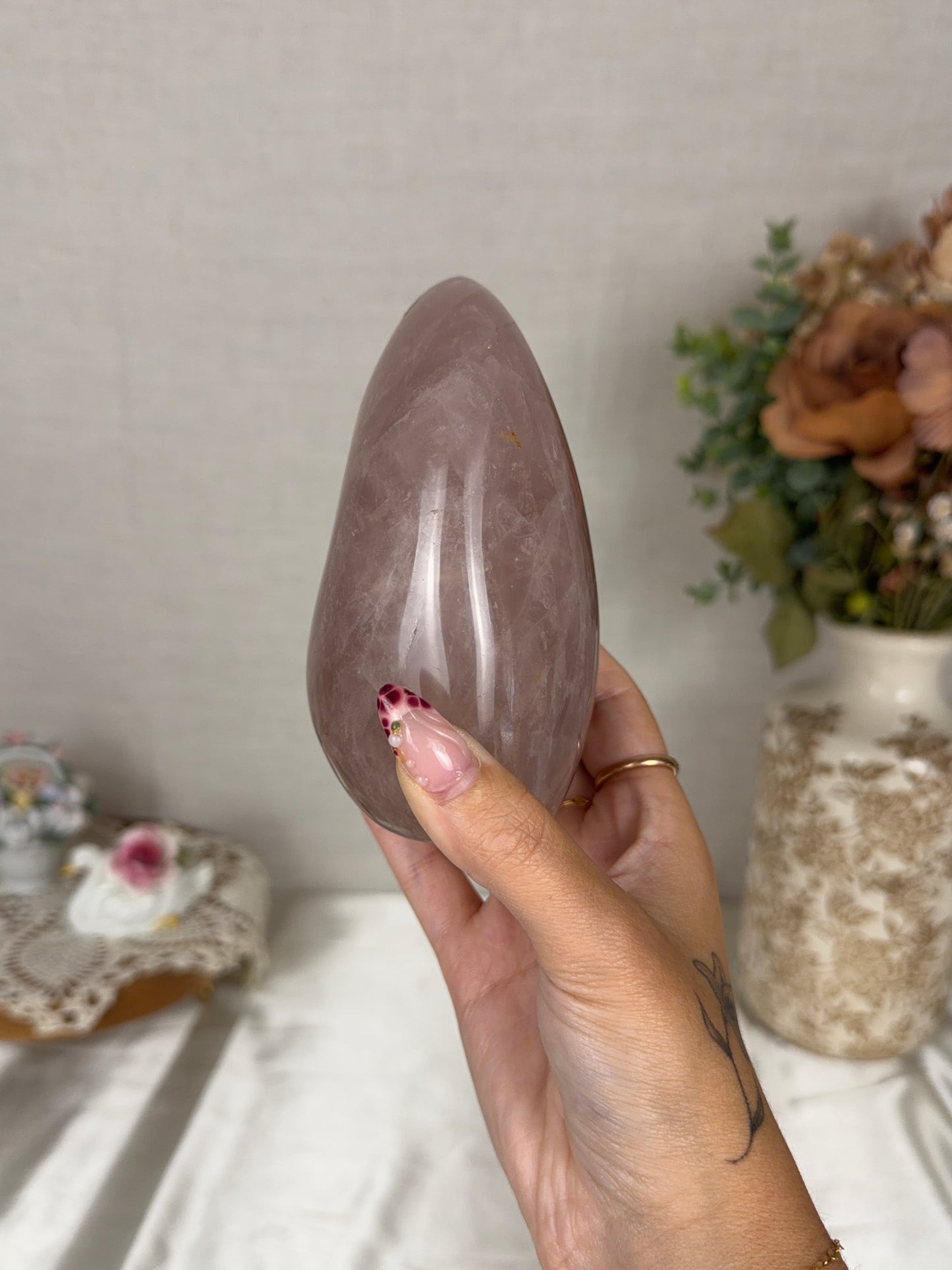 *Star Smoky Mauve Rose Quartz Freeform (94)