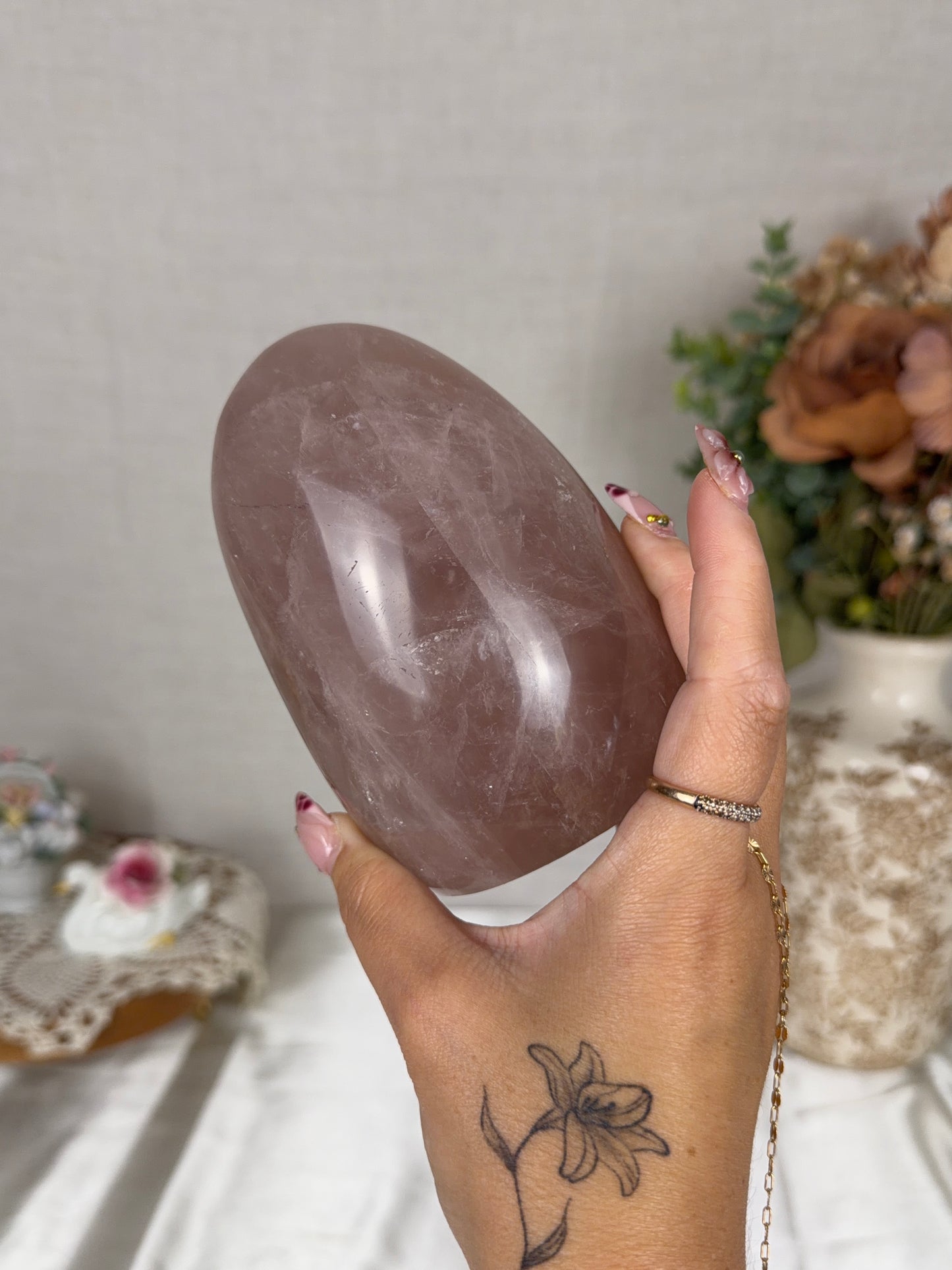 *Star Smoky Mauve Rose Quartz Freeform (94)