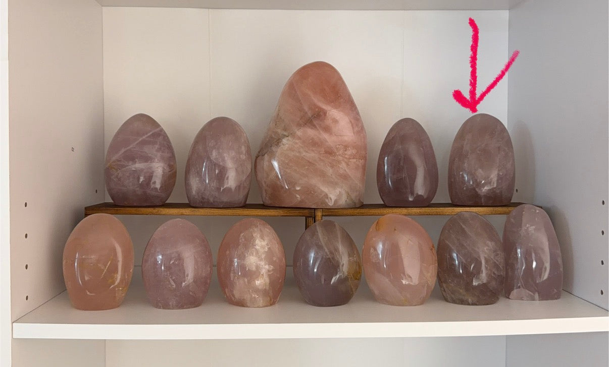*Star Smoky Mauve Rose Quartz Freeform (94)