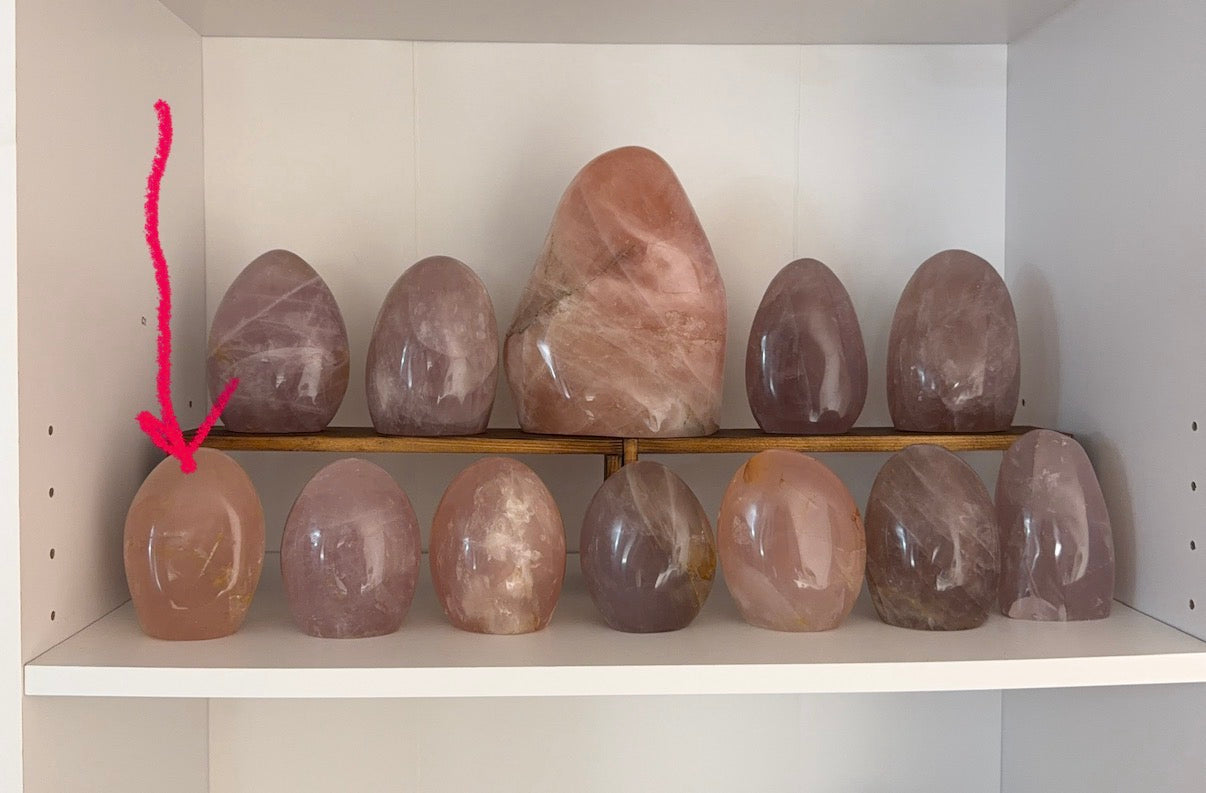 *Star Peach Rose Quartz Freeform (70Z)