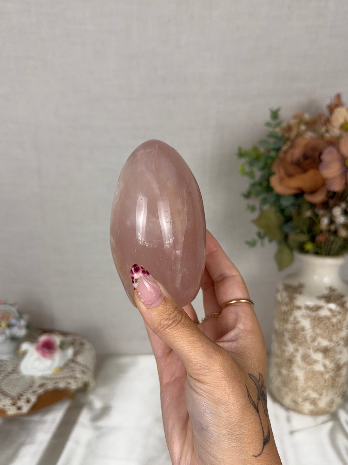 *Star Pink Peach Rose Quartz Freeform (66)