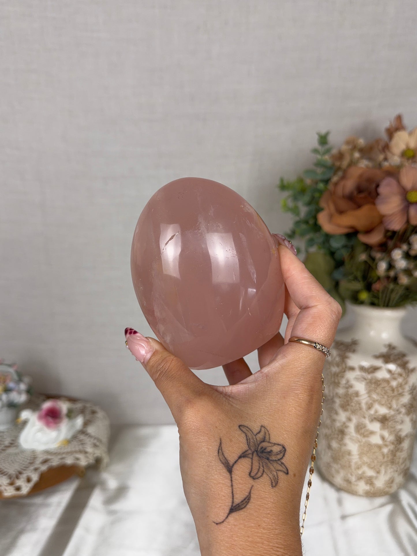*Star Pink Peach Rose Quartz Freeform (66)