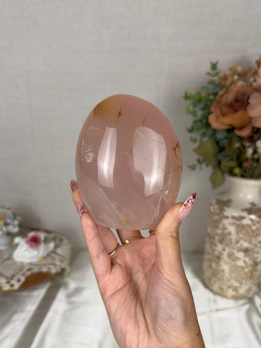 *Star Pink Peach Rose Quartz Freeform (64)