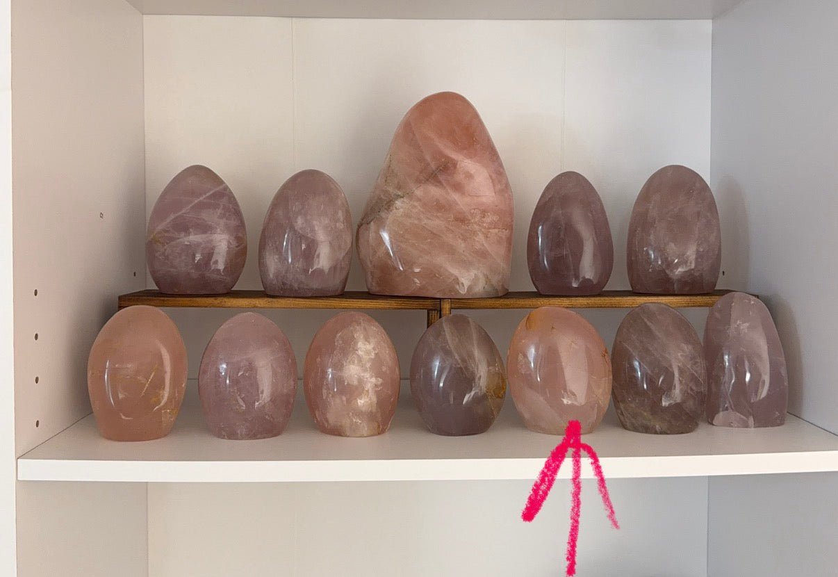 *Star Pink Peach Rose Quartz Freeform (64)