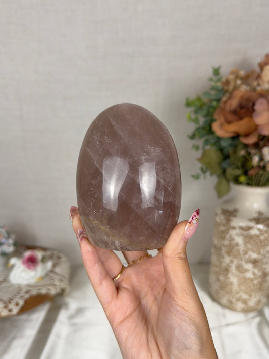 *Star Smoky Brown Rose Quartz Freeform (68B)