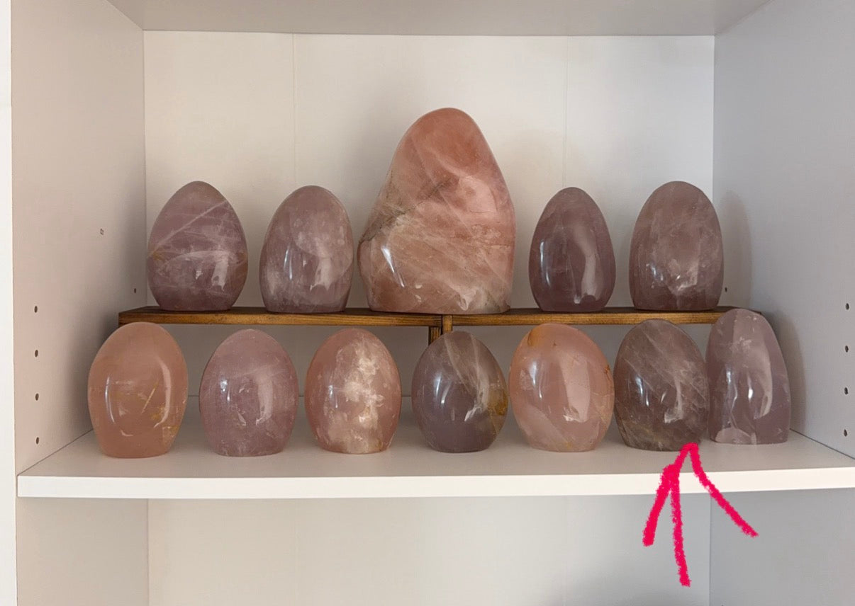 *Star Smoky Brown Rose Quartz Freeform (68B)