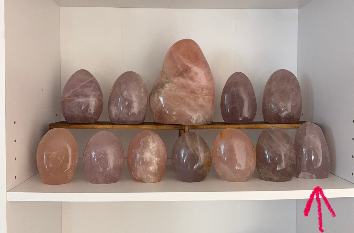 *Star Smoky Lavender Rose Quartz Freeform (55)