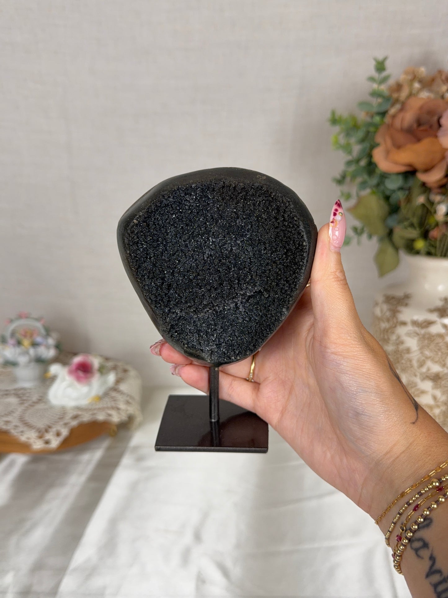 Black Galaxy Amethyst on Stand (85X)