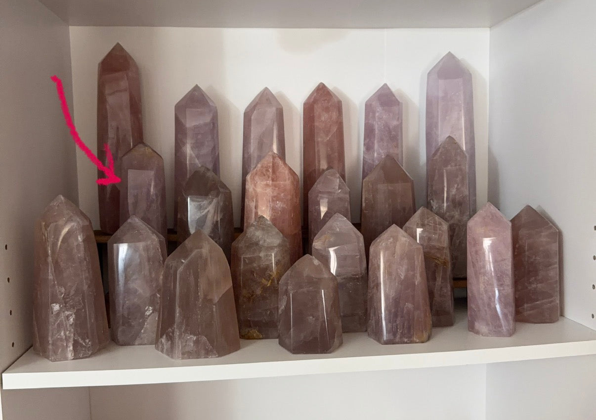 Electric Purple Rose Quartz Tower (110L)
