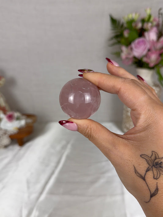 Smoky Mauve Rose Quartz Sphere (12P)