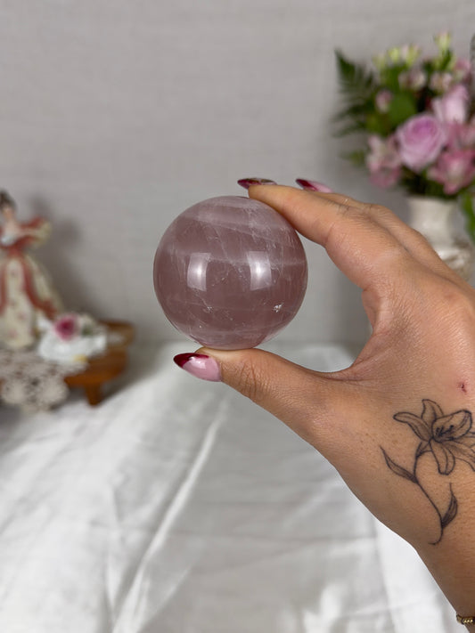 Lavender Purple Rose Quartz Sphere 57mm (35L)