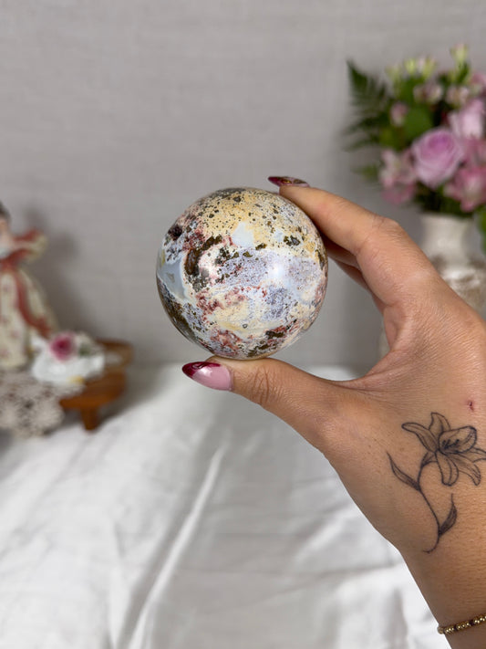 Sea Jasper Sphere 64mm (30X)
