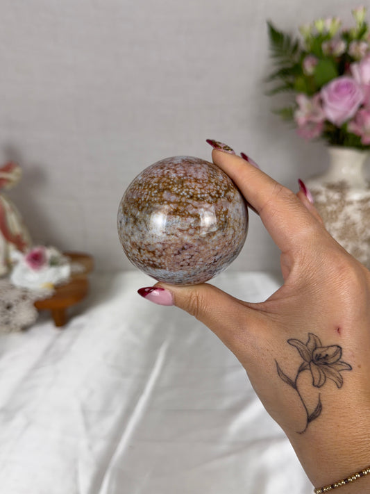 Orbicular Sea Jasper Sphere 65mm (34W)